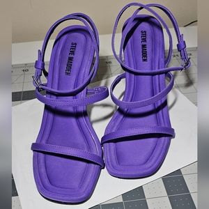 Steve Madden Purple Strappy Heels